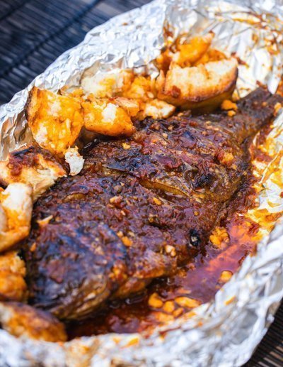 Roasted tilapia fish