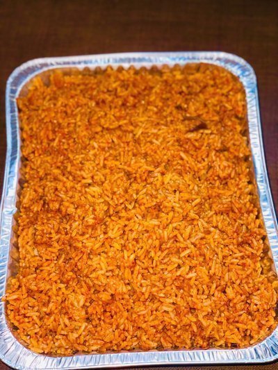 Jollof rice with beef