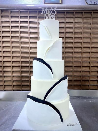 5 teir wedding cake sizes: 14,12,10,8,6